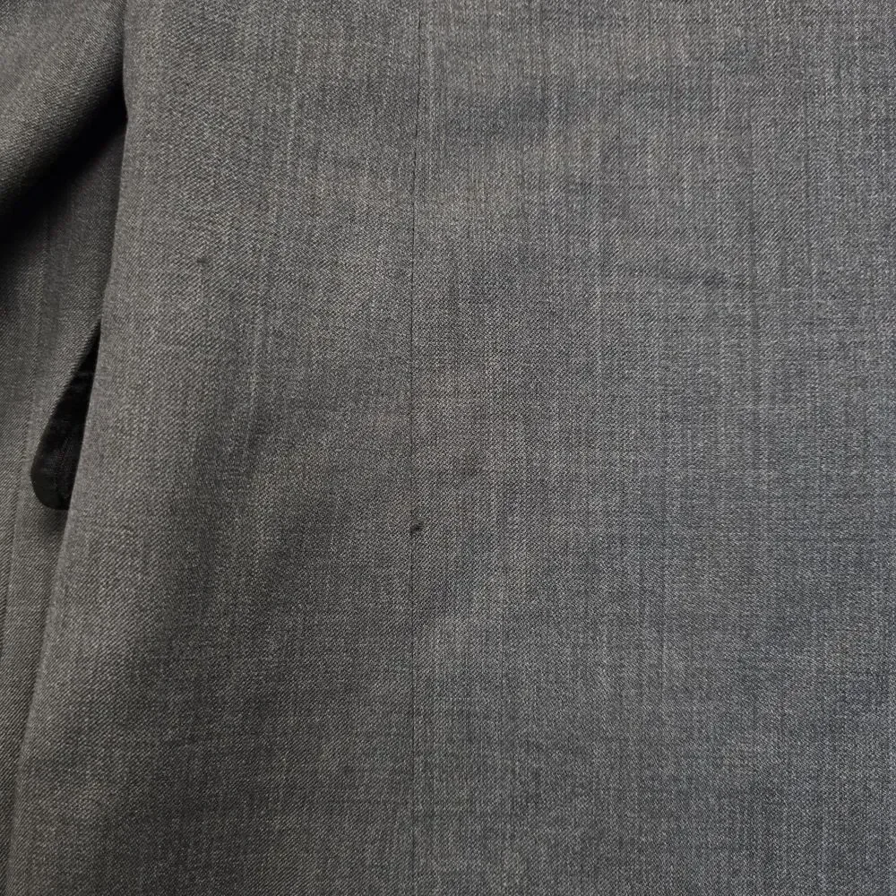 John Varvatos U.S.A. Blazer Mens 42R Grey Heathered 2-Button Sports Cost Jacket